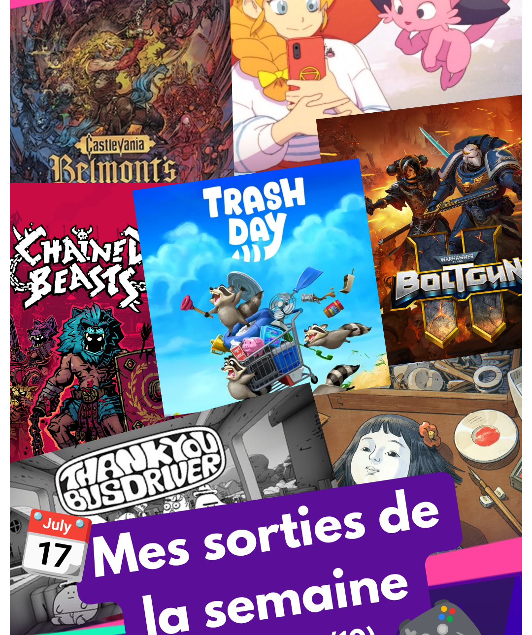 Sorties jeux vidéo de la semaine du 12 octobre